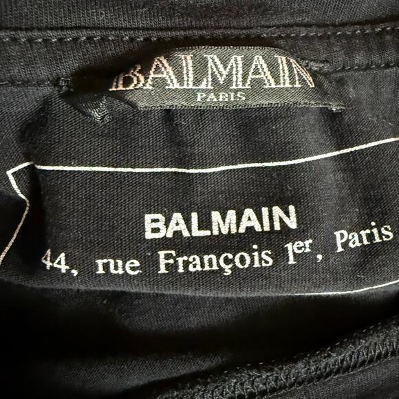 Balmain Paris Sleeveless Top Size L 100% Cotton Unisex T-Shirt - Picture 8 of 10